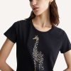 LIU JO Liu Jo T-Shirt Giraffe Rhinestone Hot