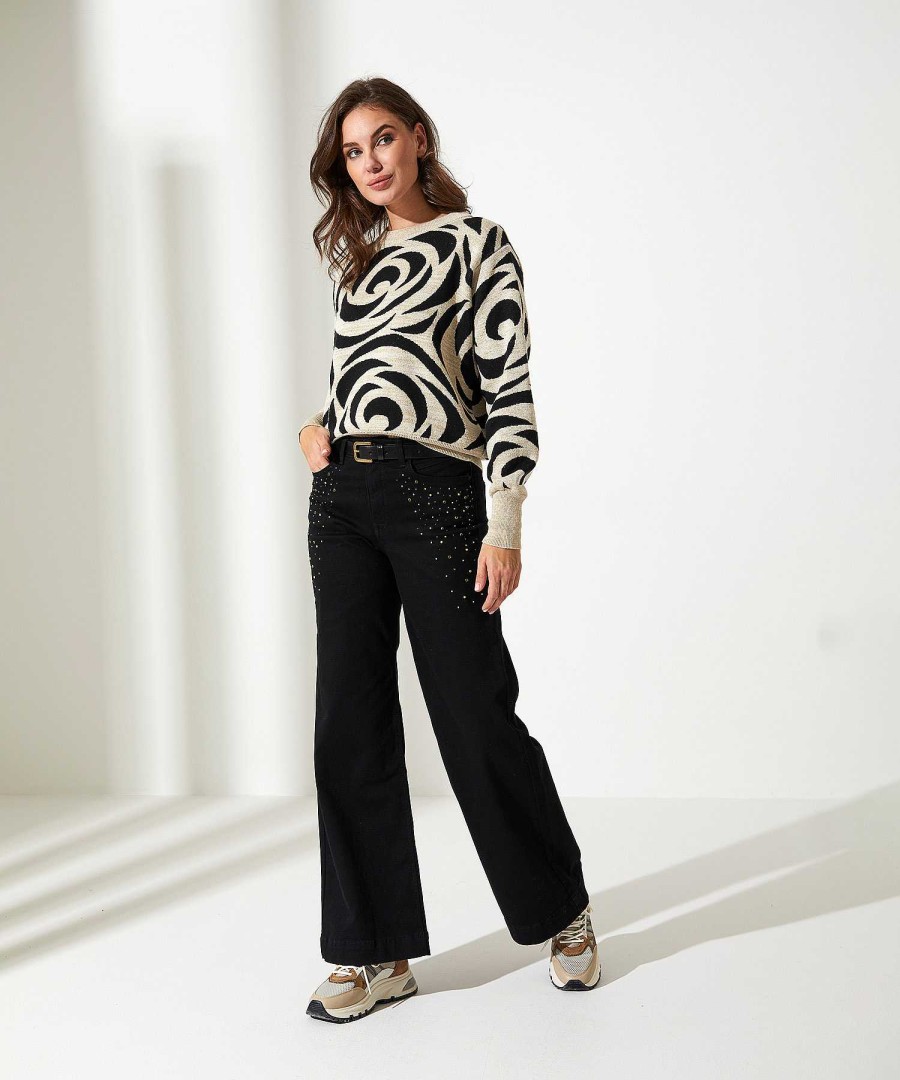 Summum Summum Lurex Swirl Sweater Clearance