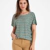 OUI Oui Slinky Shirt Retroprint Drawstring Clearance