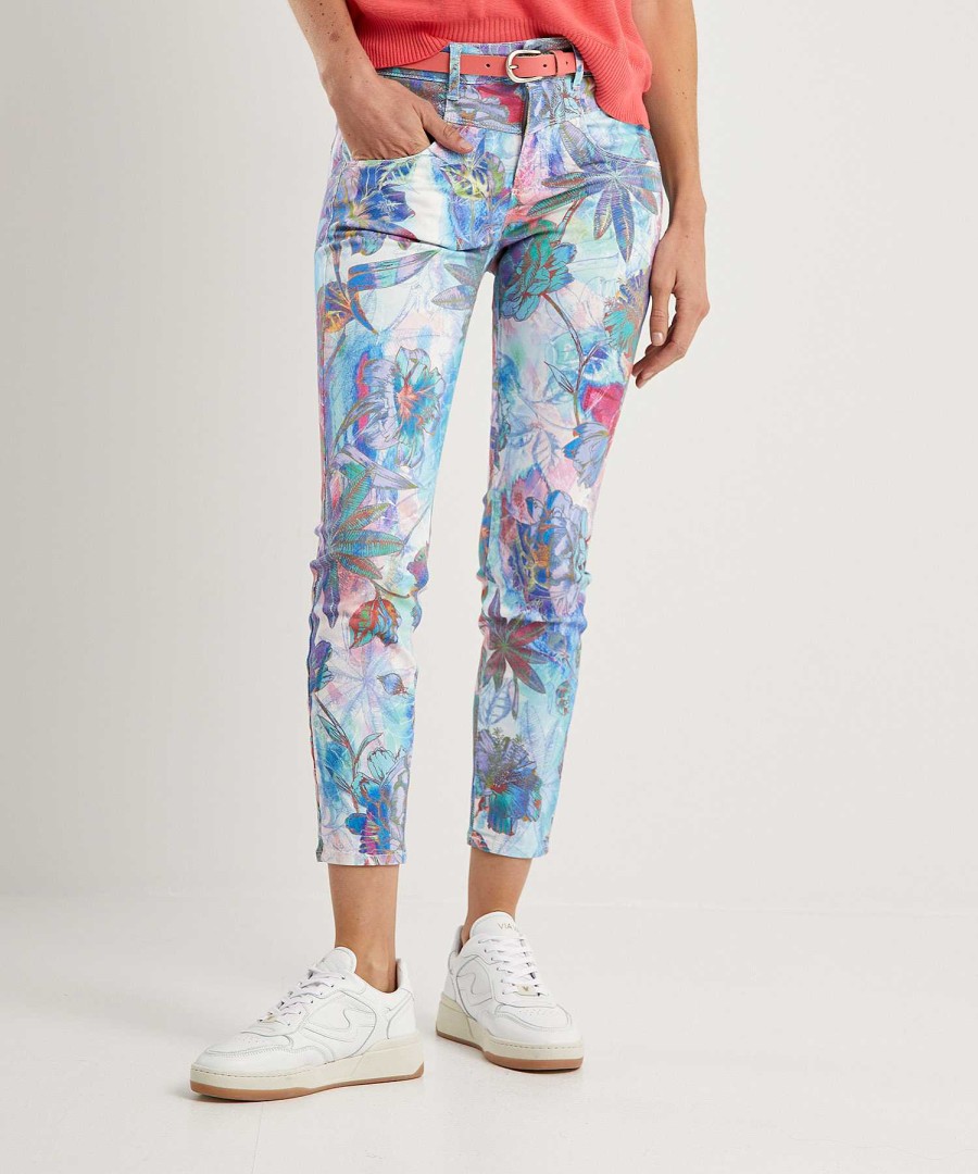 Brax Brax Skinny Jeans Flower Print Ana Best