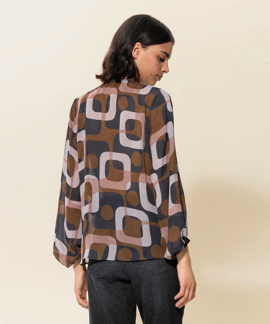 Luisa Cerano Luisa Cerano Blouse Graphic Print Clearance