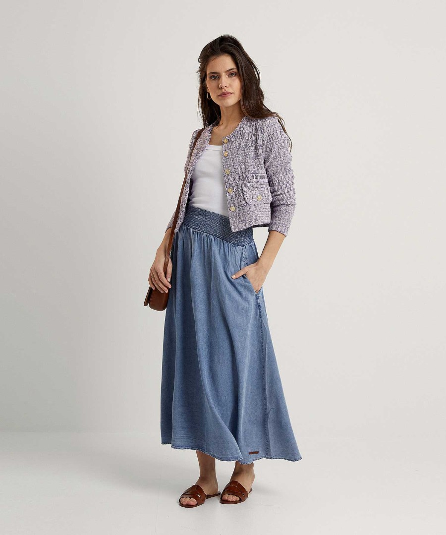 Moscow Moscow Soft Denim Skirt Pip New