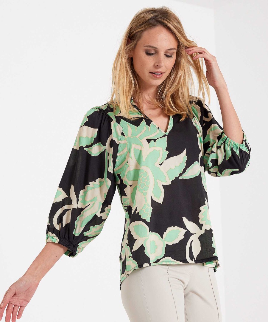 Summum Summum Blouse Botanical Print Best