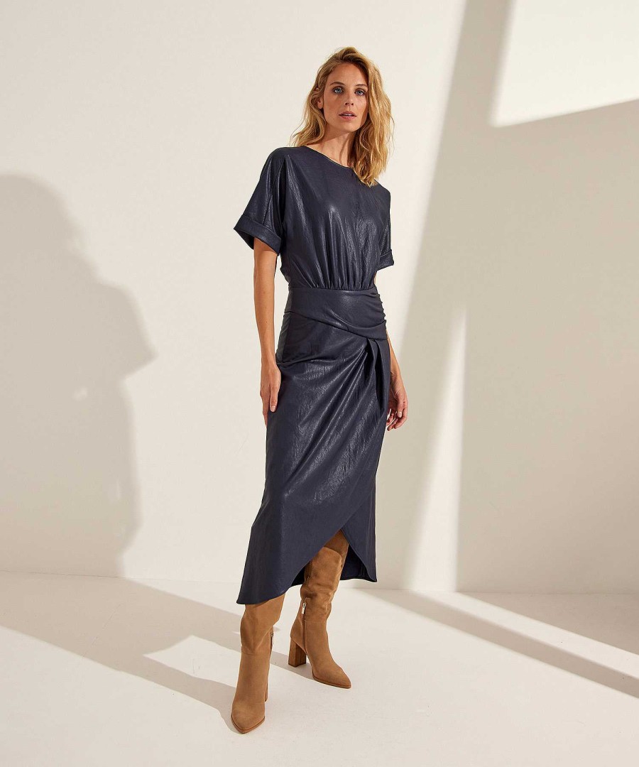 Caroline Biss Caroline Biss Vegan Leather Dress Wholesale