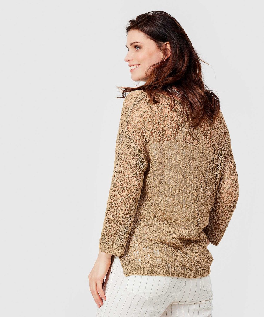 KYRA Kyra Sweater Tamar Linen Openwork Hot