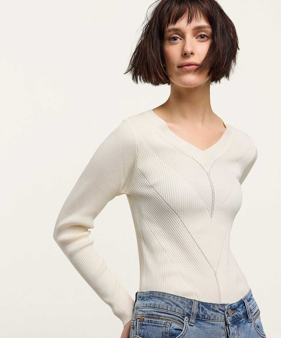 Summum Summum Rib Knitted Sweater V-Neck Best