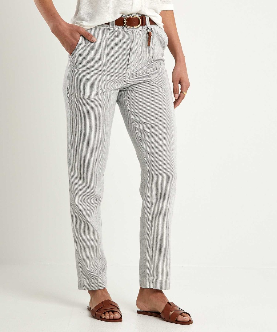 Moscow Moscow Paperbag Trousers With Stripes Margarita Online