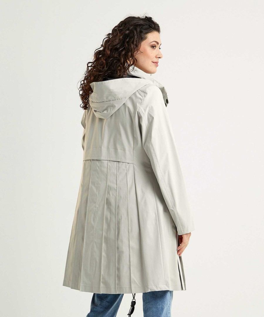 Creenstone Creenstone Raincoat With Pleated Details Doris Wholesale