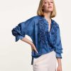 Summum Summum Denim Blouse Broderie Anglaise Wholesale