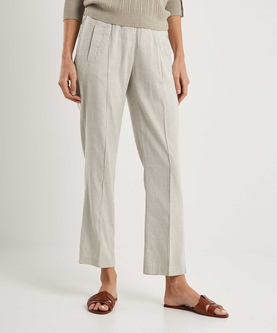 Rosner Rosner Linen Mix Trousers May Zigarette Wholesale